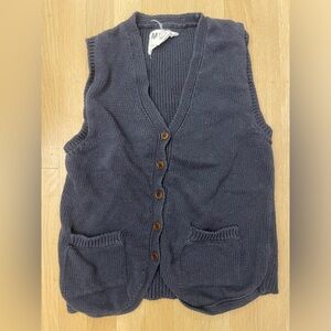 MHL navy blue knit vest/waistcoast